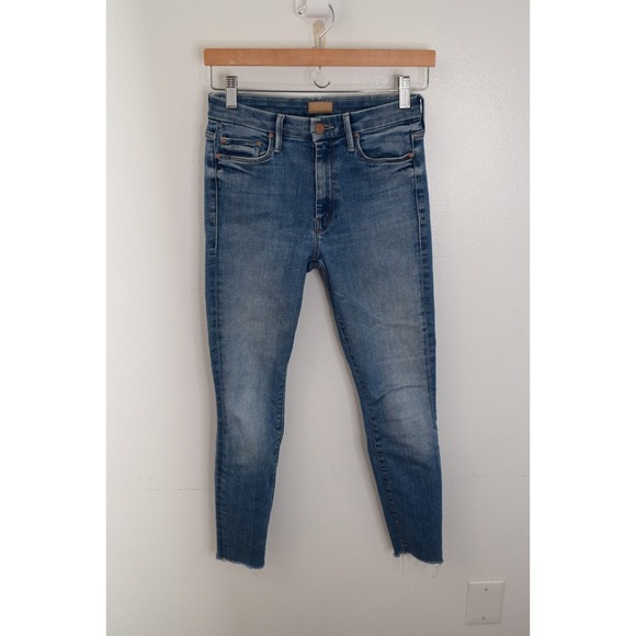Mother Jeans The Looker Ankle Fray in Hey Sun Size 25 Womens Skinny - Picture 1 of 5